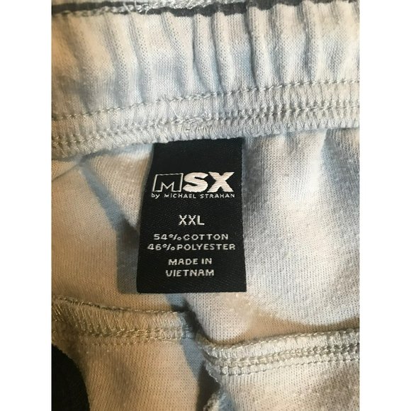 MSX By Michael Strahan Men's High Rise Gray Athletic Double Knit Shorts - Picture 6 of 11